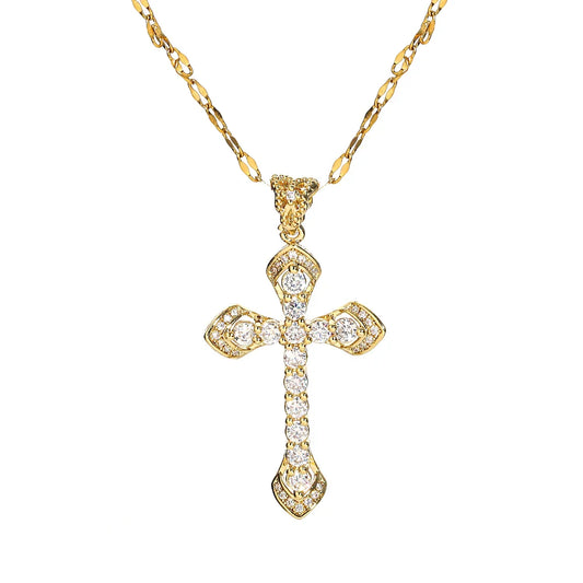 Schimmernde Kreuz Kette